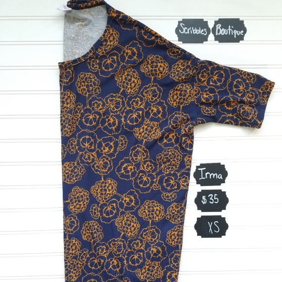 Haut Tunique Femme LuLaRoe Irma - Taille S - Imprimé Tigre Noir Et Blanc - Occasion Très Bon état
